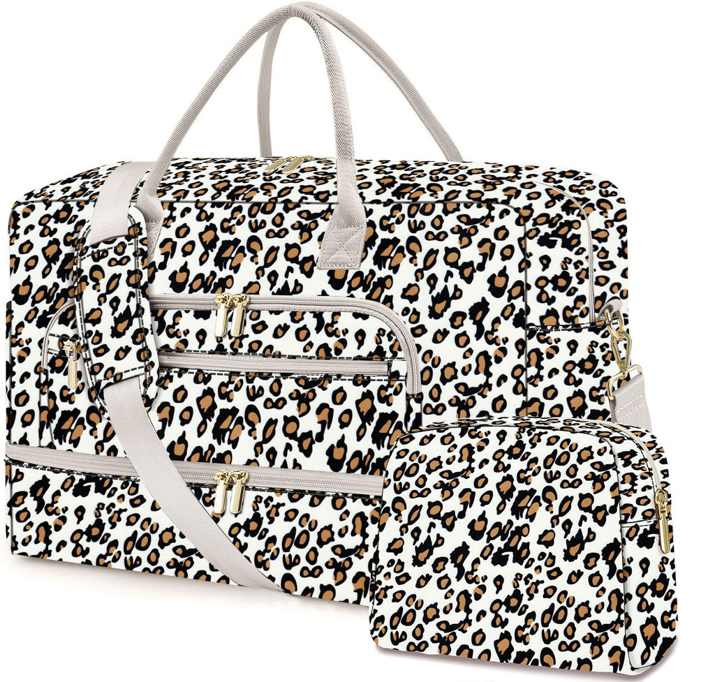 Large Women Travel Duffle Bag - Carry on Overnight Bags Weekend Travel Duffel Tote Bag with Wet Pocket Toiletry Weekender