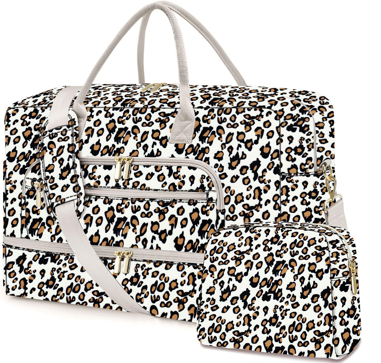 Large Women Travel Duffle Bag - Carry on Overnight Bags Weekend Travel Duffel Tote Bag with Wet Pocket Toiletry Weekender