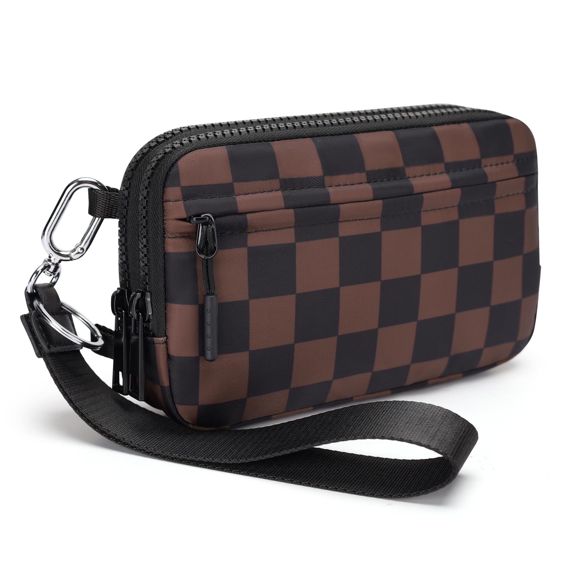 FODOKO Women’s RFID Wristlet & Crossbody Wallet, 4-Zipper