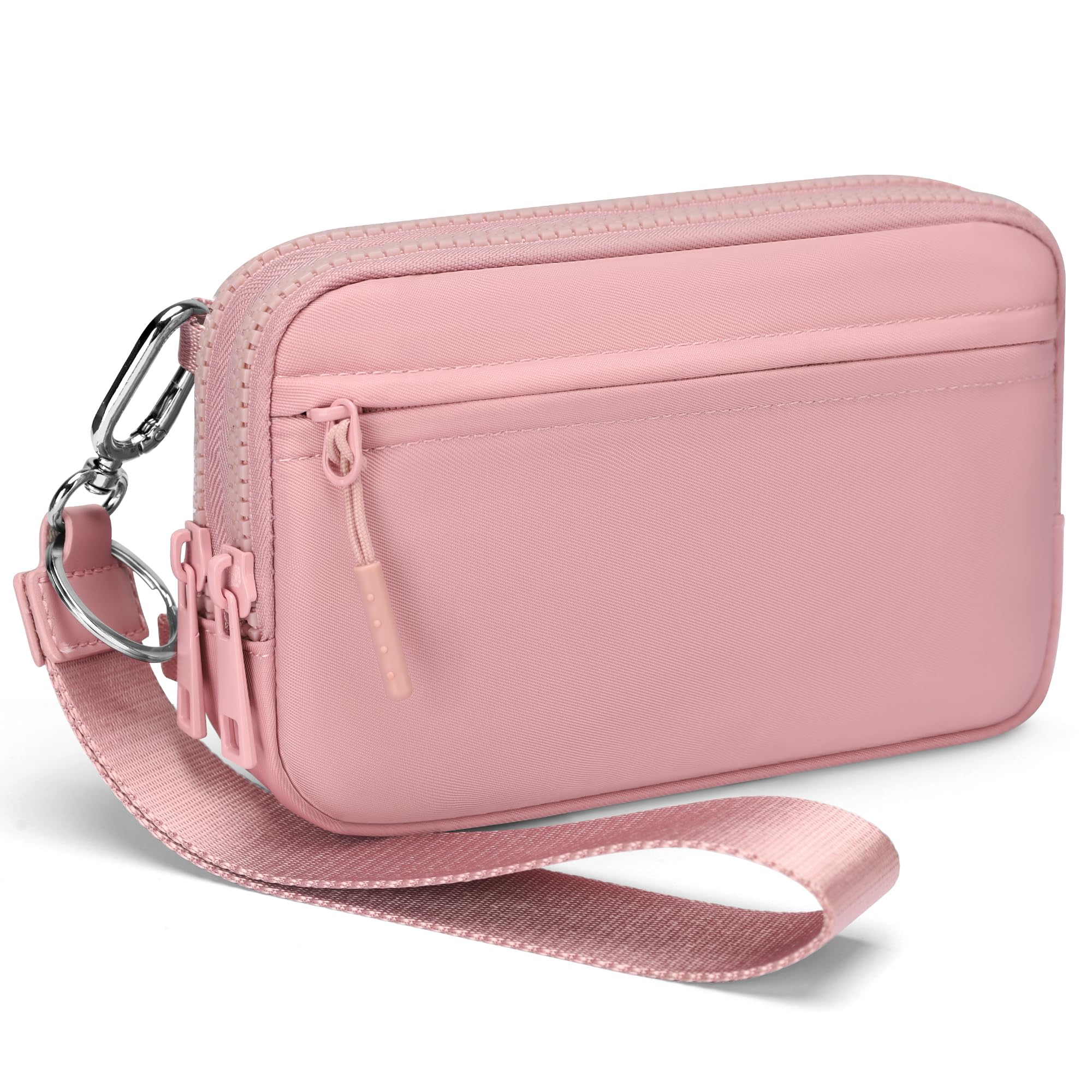 FODOKO Women’s RFID Wristlet & Crossbody Wallet, 4-Zipper