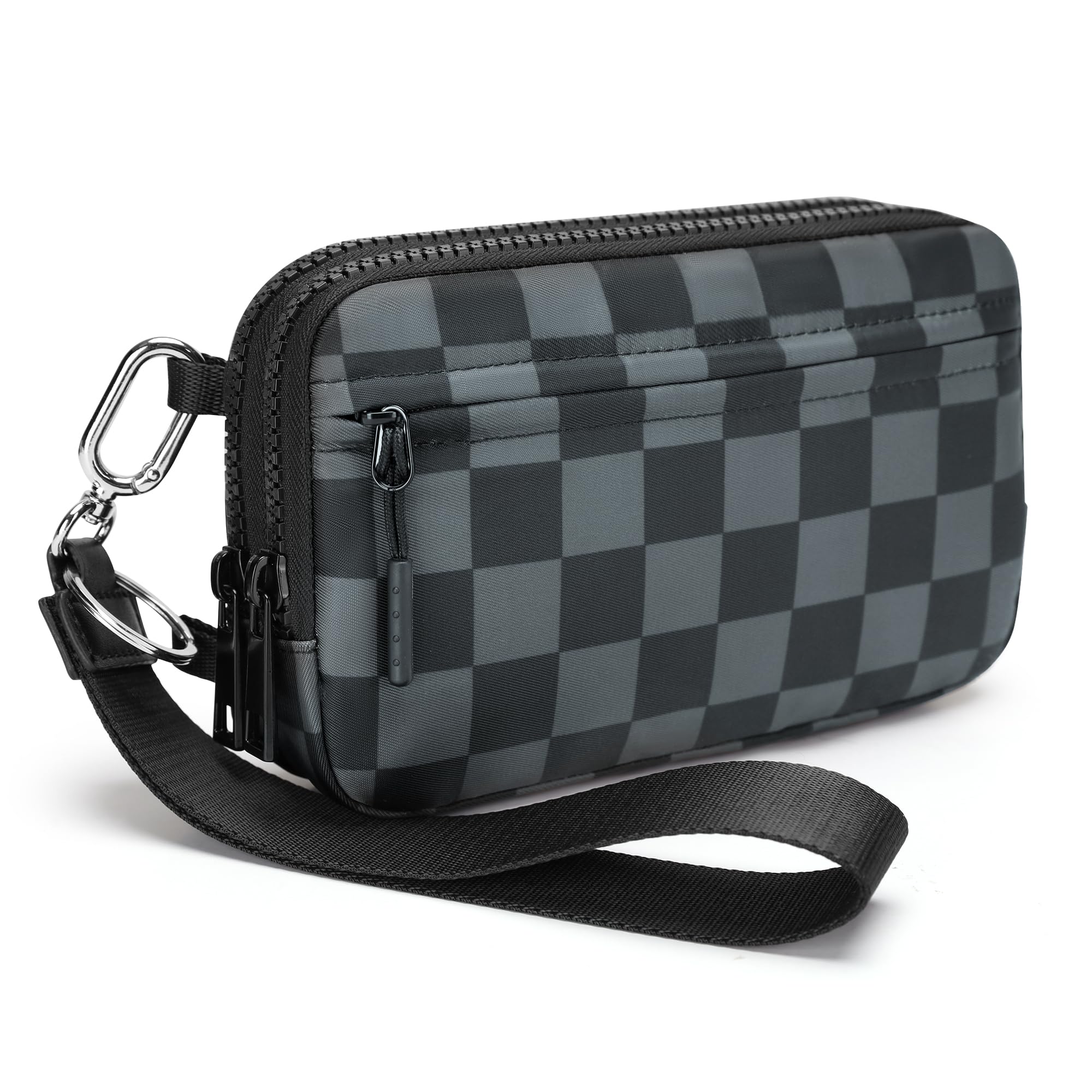 FODOKO Women’s RFID Wristlet & Crossbody Wallet, 4-Zipper