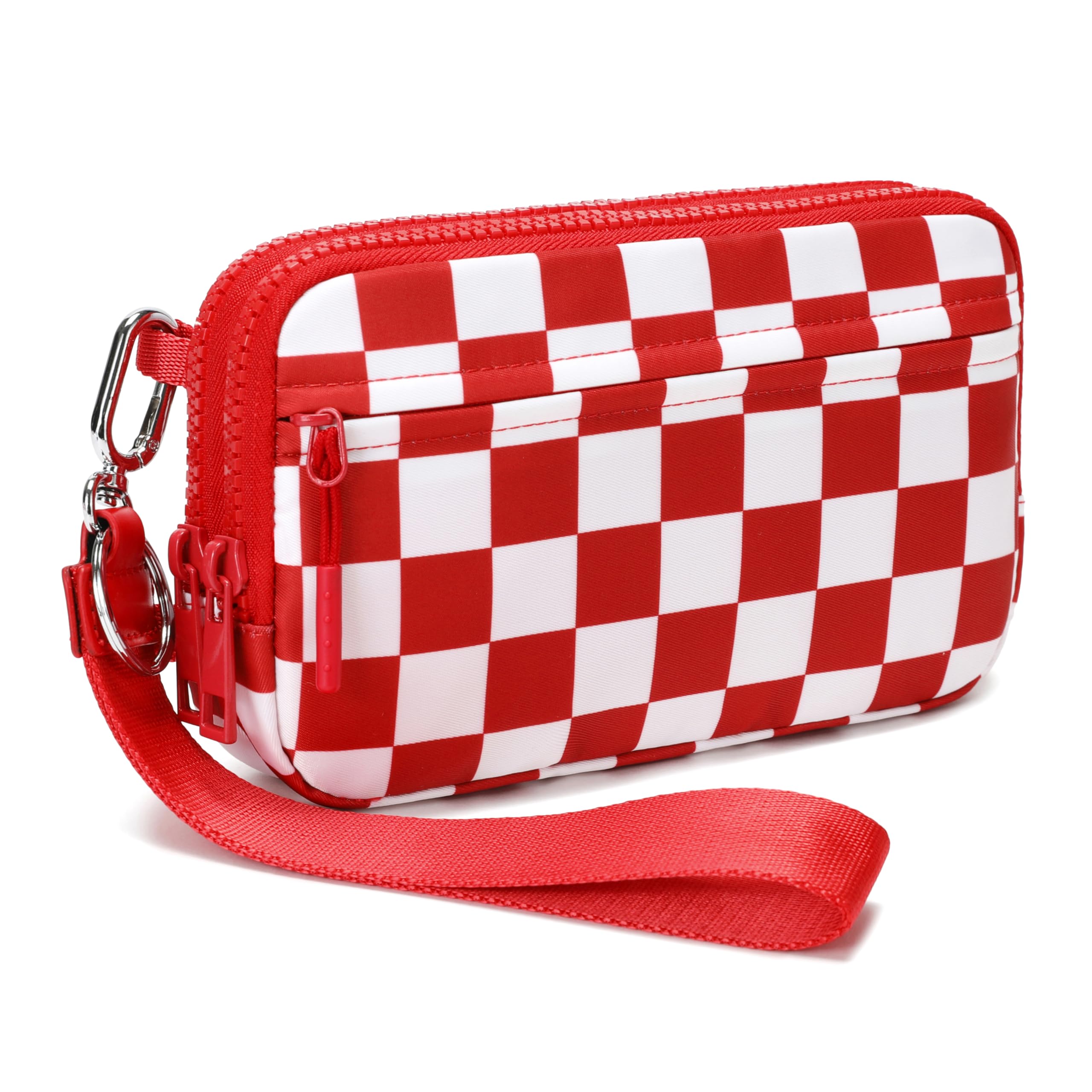 FODOKO Women’s RFID Wristlet & Crossbody Wallet, 4-Zipper