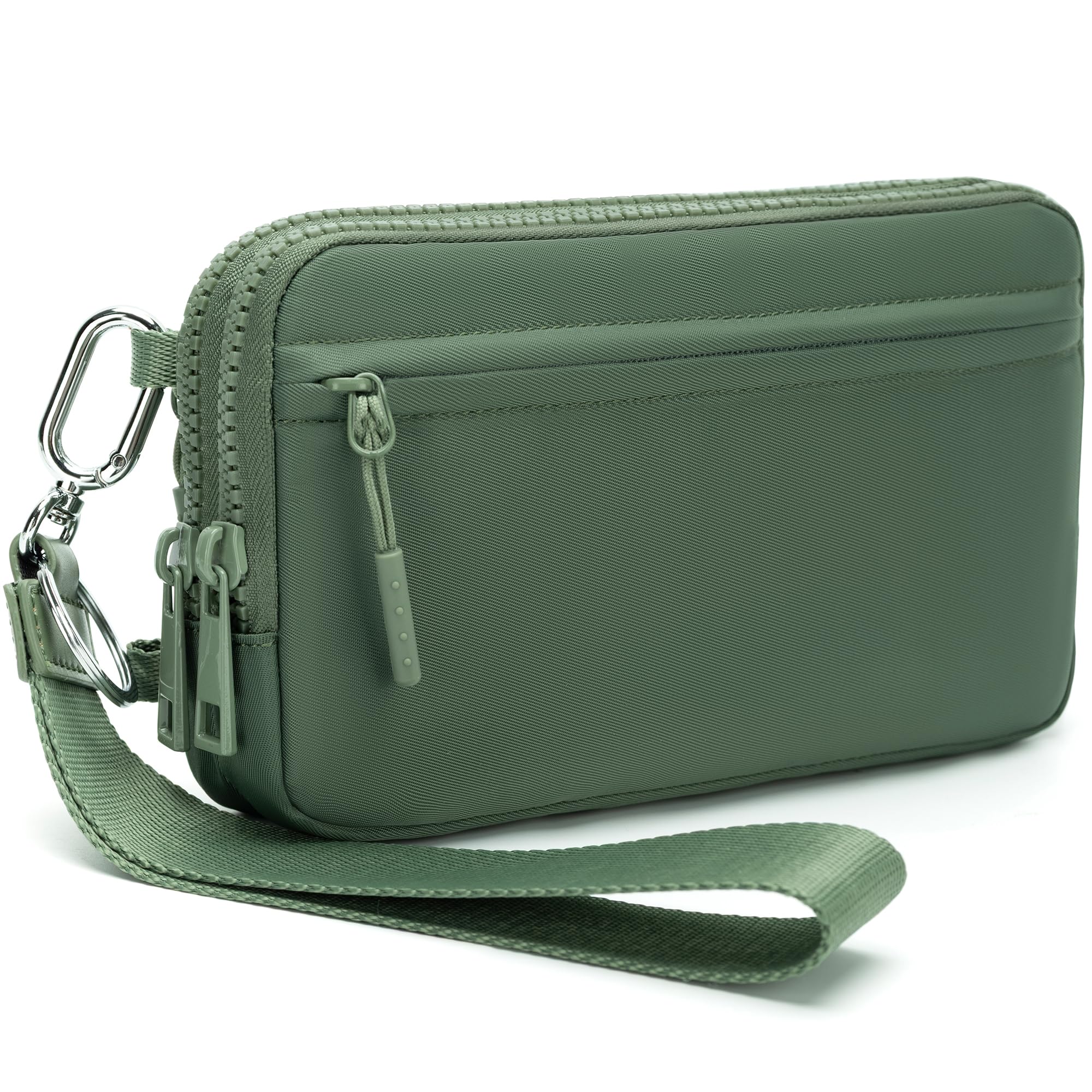 FODOKO Women’s RFID Wristlet & Crossbody Wallet, 4-Zipper