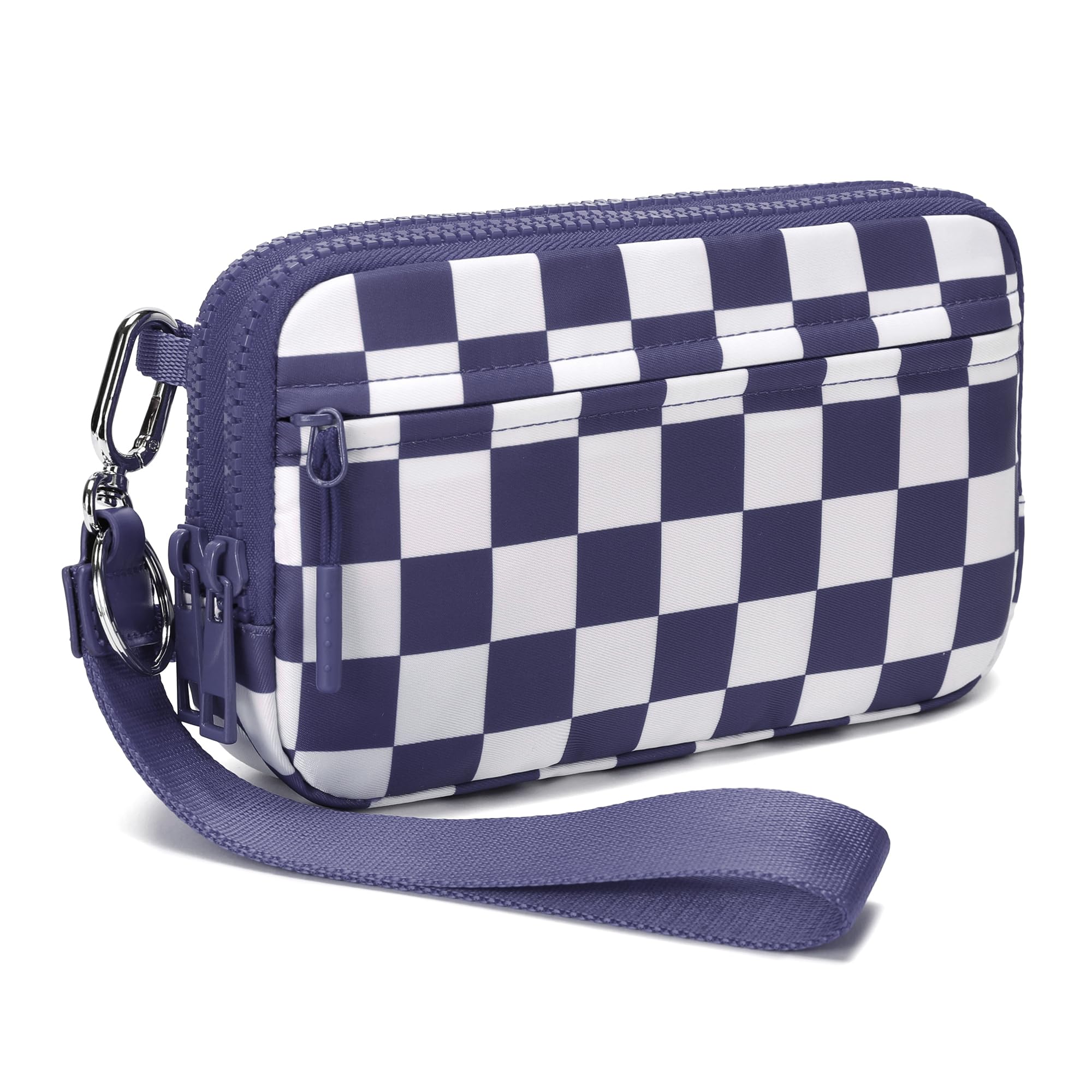FODOKO Women’s RFID Wristlet & Crossbody Wallet, 4-Zipper