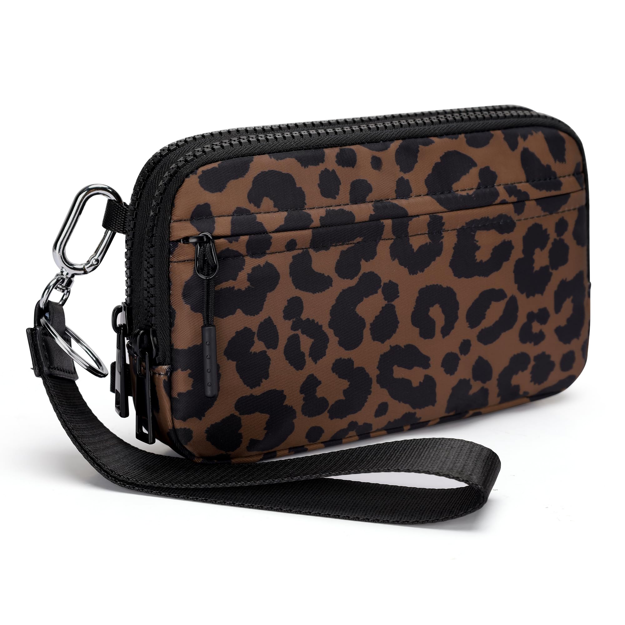 FODOKO Women’s RFID Wristlet & Crossbody Wallet, 4-Zipper