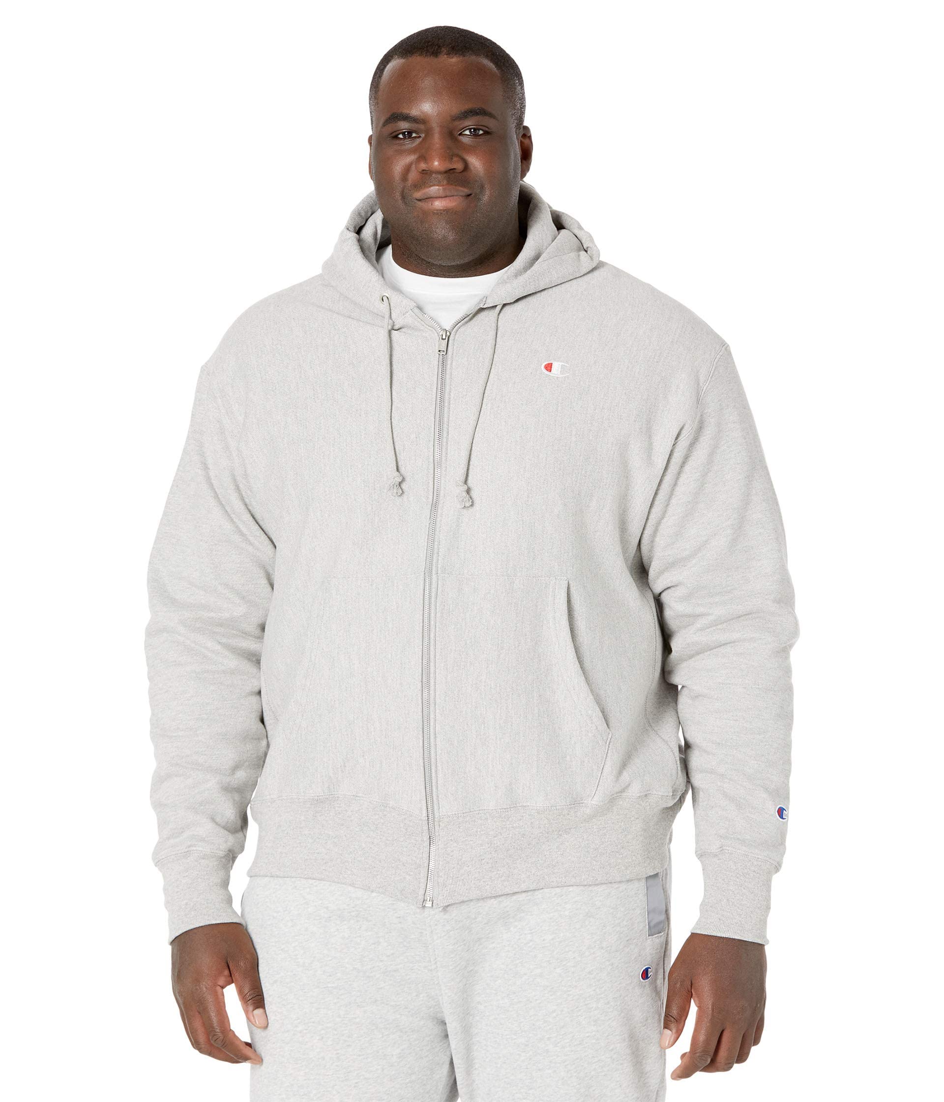 Champion Men's Zip-up Hoodie, Reverse Weave, Sweatshirt, Fleece Zip-up Hoodie for Men