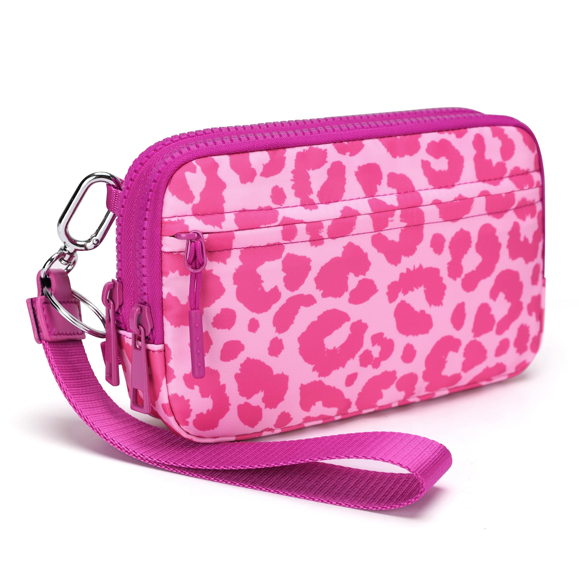 FODOKO Women’s RFID Wristlet & Crossbody Wallet, 4-Zipper