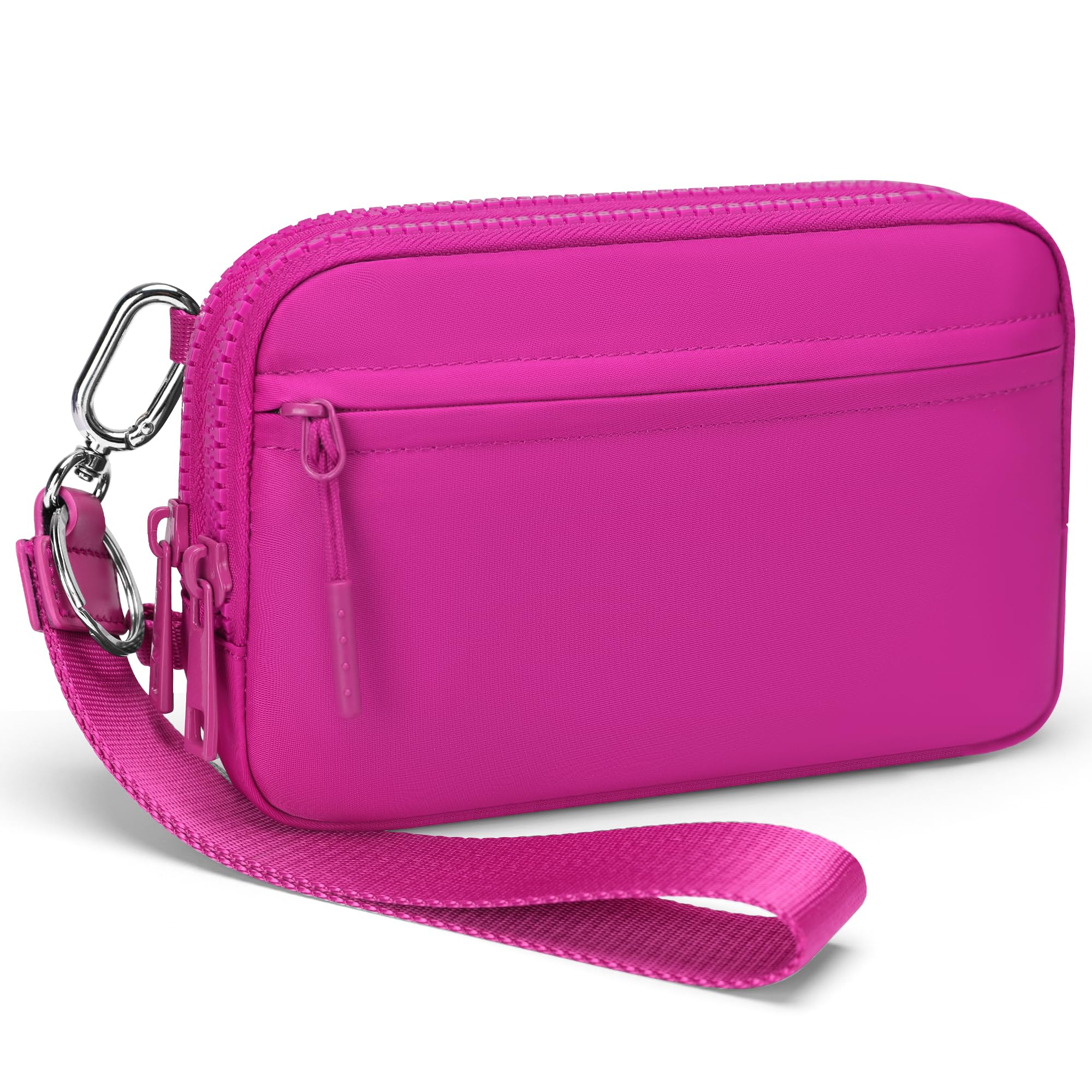 FODOKO Women’s RFID Wristlet & Crossbody Wallet, 4-Zipper