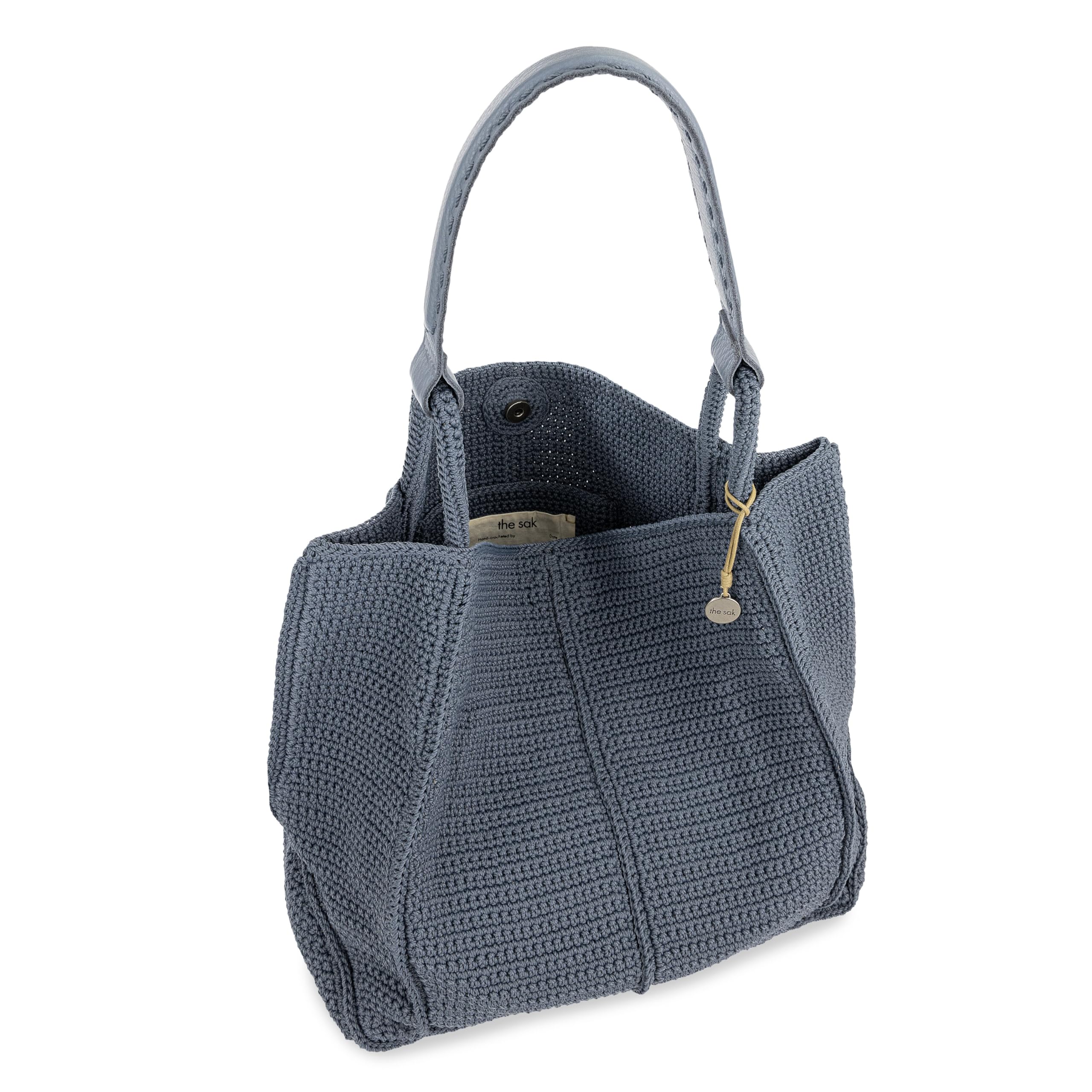 The Sak Los Feliz Large Tote Bag - Premium Leather Handbag With Stylish Design For Everyday, Travel, Beach Bag - Roomy, Durable, Lined Purse With Shoulder Bag Strap, Zipper Pocket