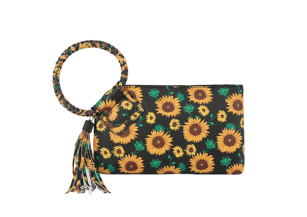 Womens Clutch Purse Wristlet Wallet Evening w/Hand Strap Casual Formal Vegan Leather - Metro Muse