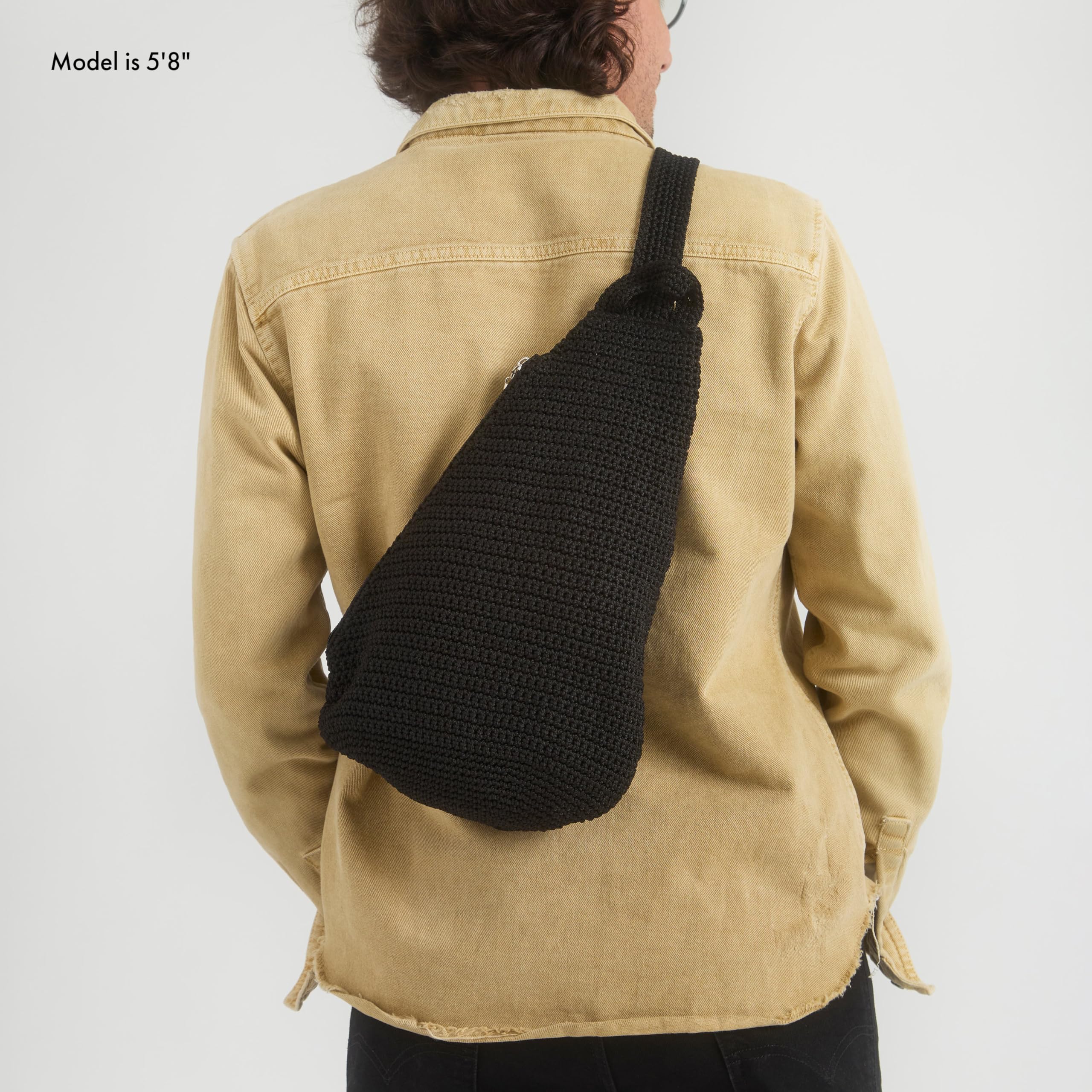 The Sak Geo Sling Backpack in Leather, Convertible Design