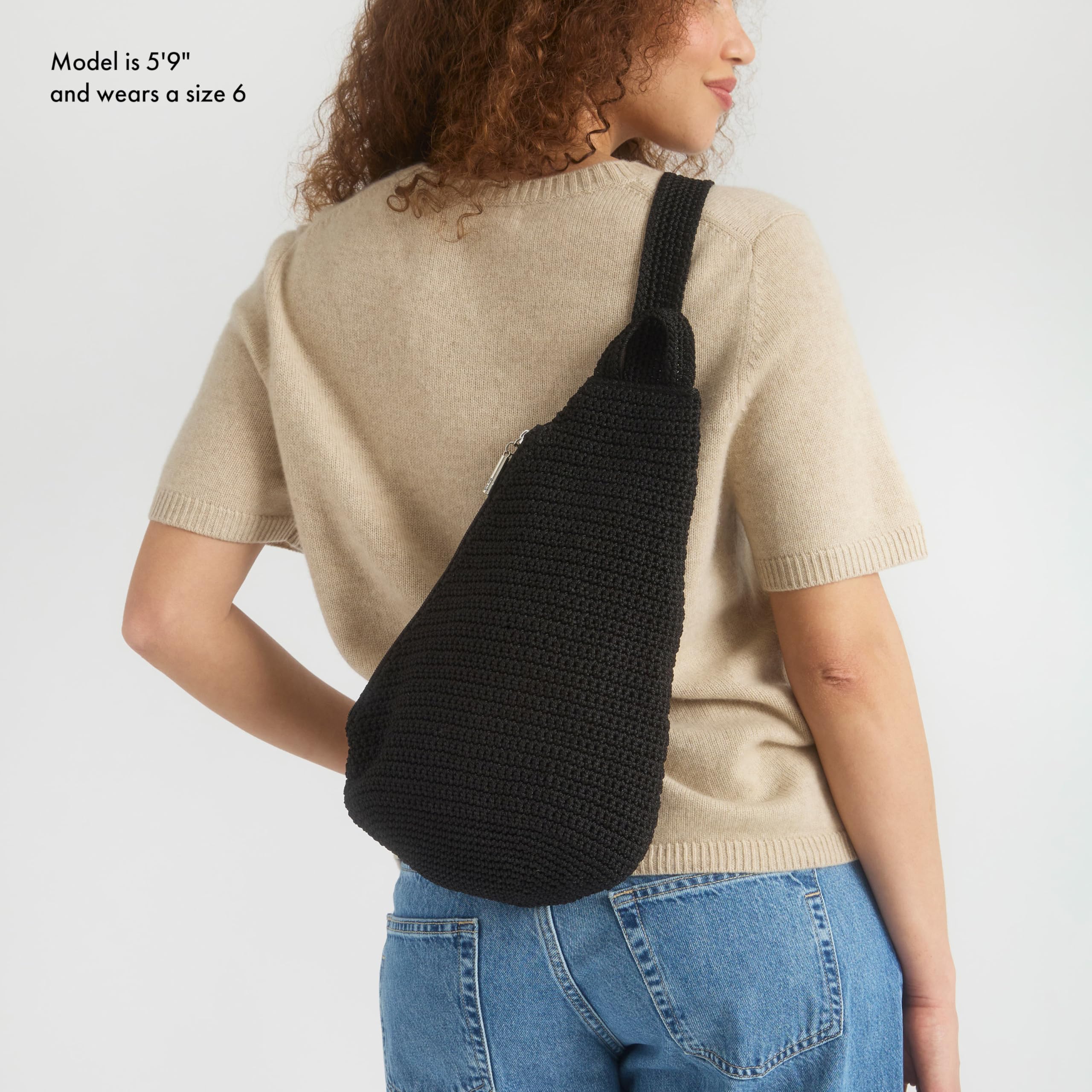 The Sak Geo Sling Backpack in Leather, Convertible Design